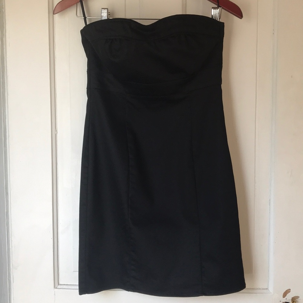 H&M strapless little black dress